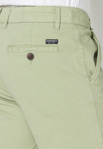 KOROSHI Regular Trousers in Green