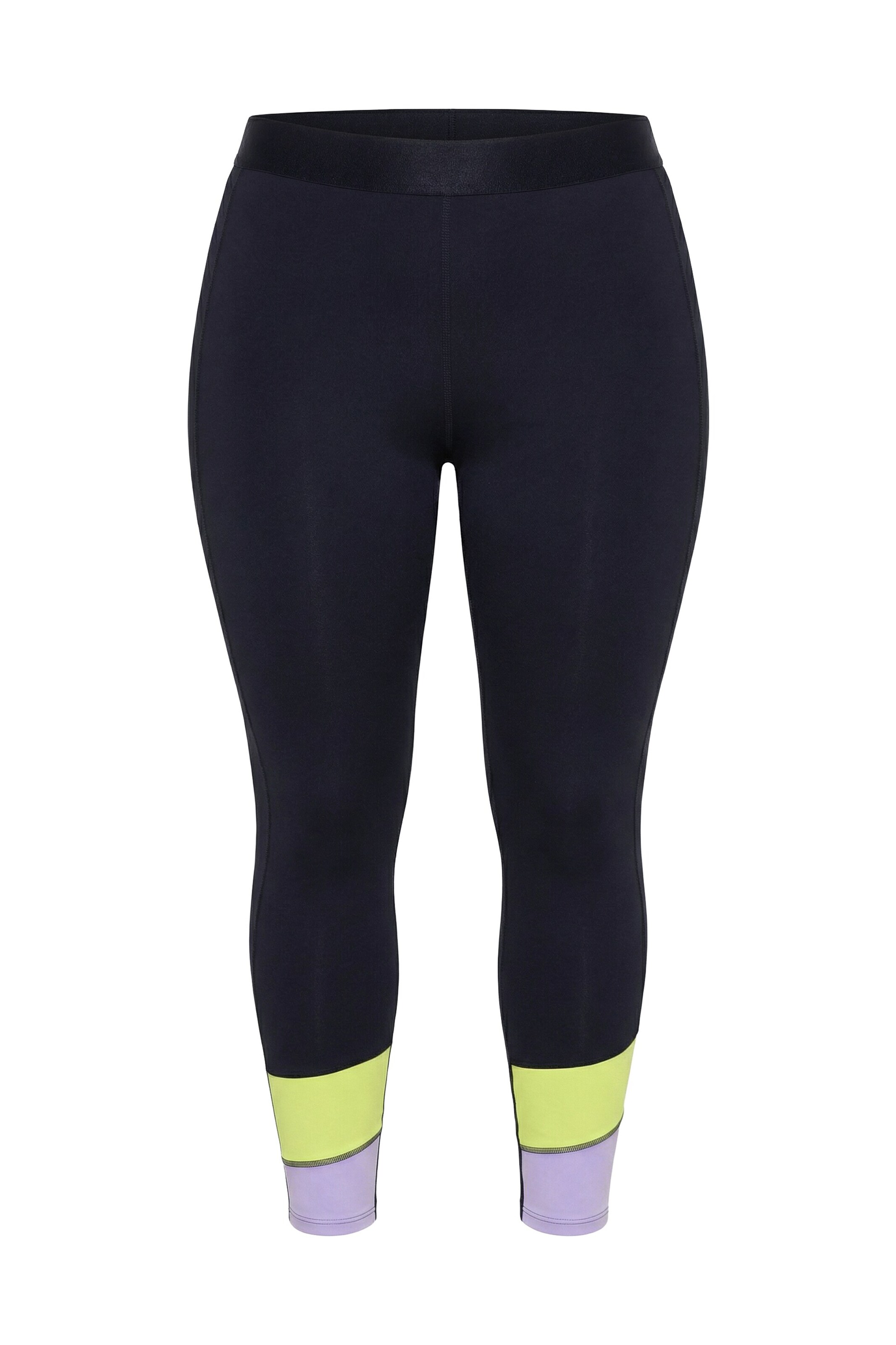 Ulla Popken Leggings in grau / grün / schwarz, Produktansicht