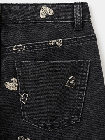 MANGO KIDSWide Leg/ Široke nogavice Traperice 'MILA' - crna boja