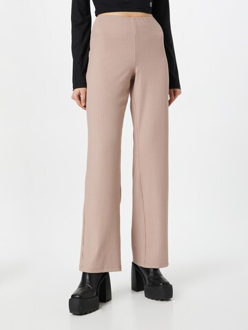 Calvin Klein Jeans جينز واسع سراويل بلون بيج: الأمام