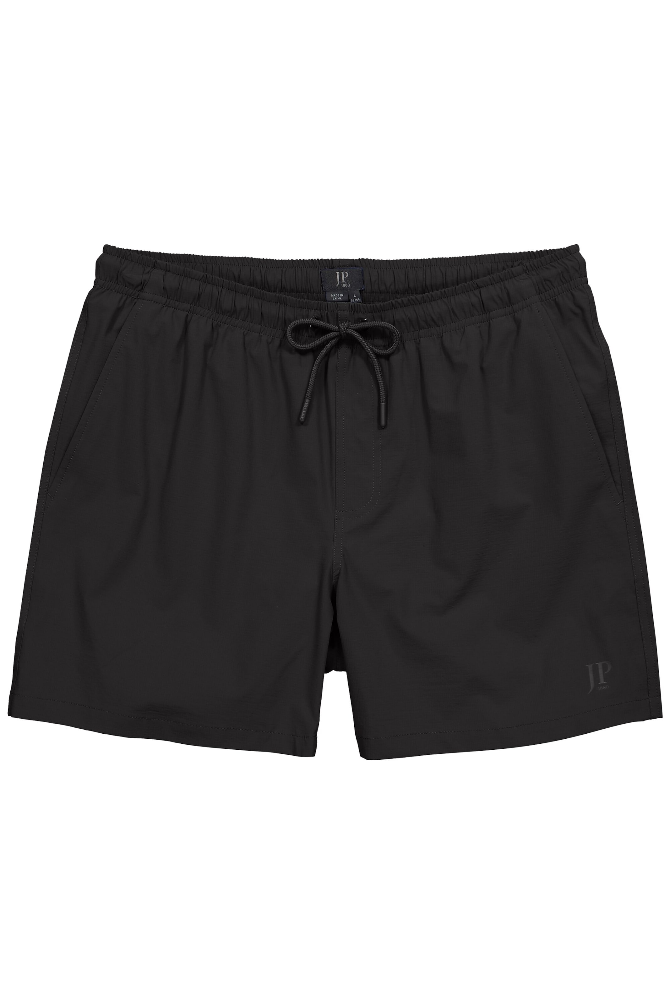 JP1880 Badehose in Schwarz: Vorderseite