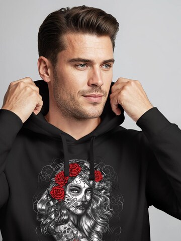 Neverless Sweatshirt 'Day of Dead' in Black