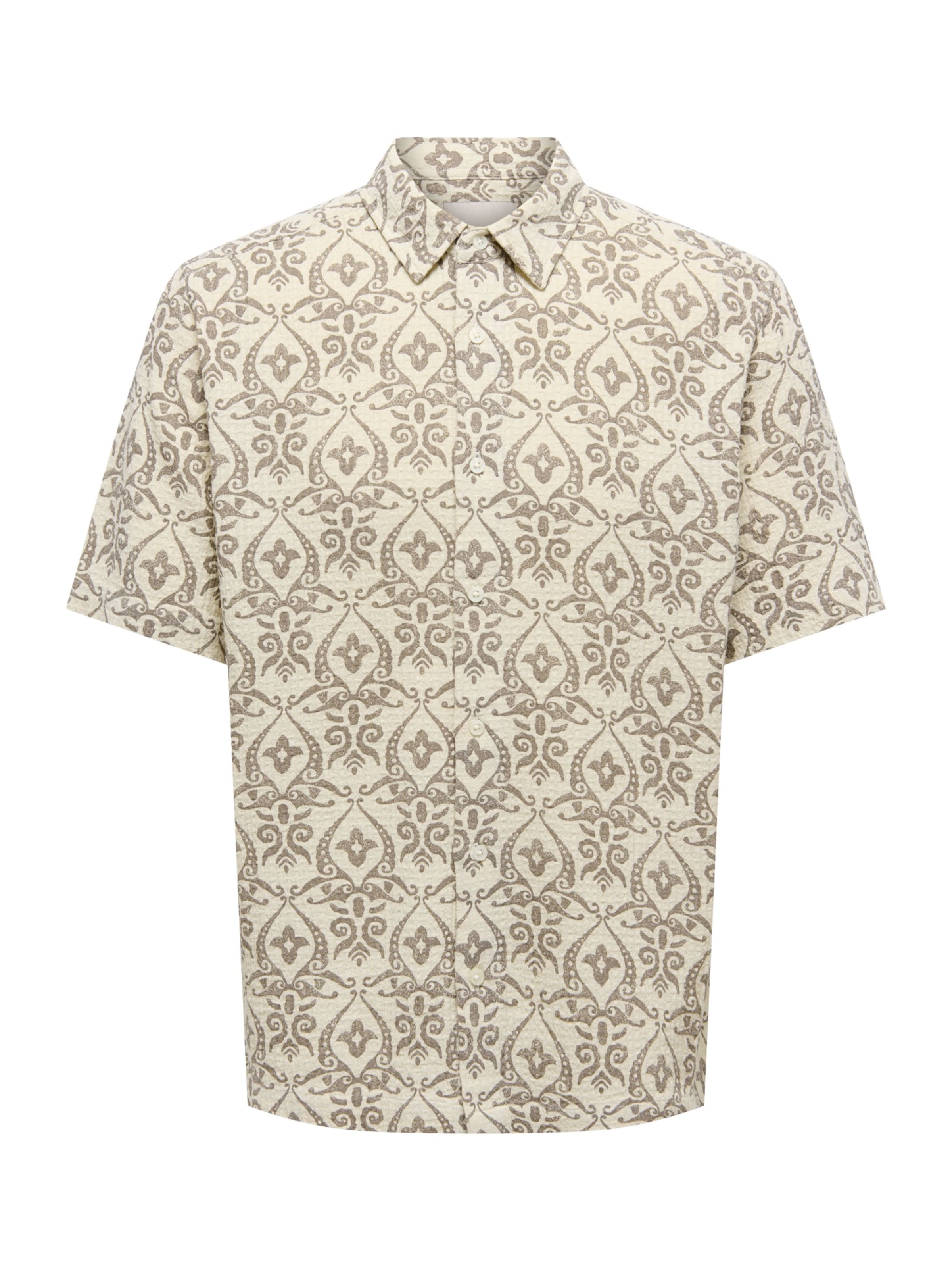 Only & Sons Regular fit Button Up Shirt 'ONSSEA' in White: front