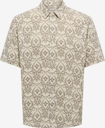 Only & Sons Regular Fit Paita 'ONSSEA' värissä valkoinen: etupuoli