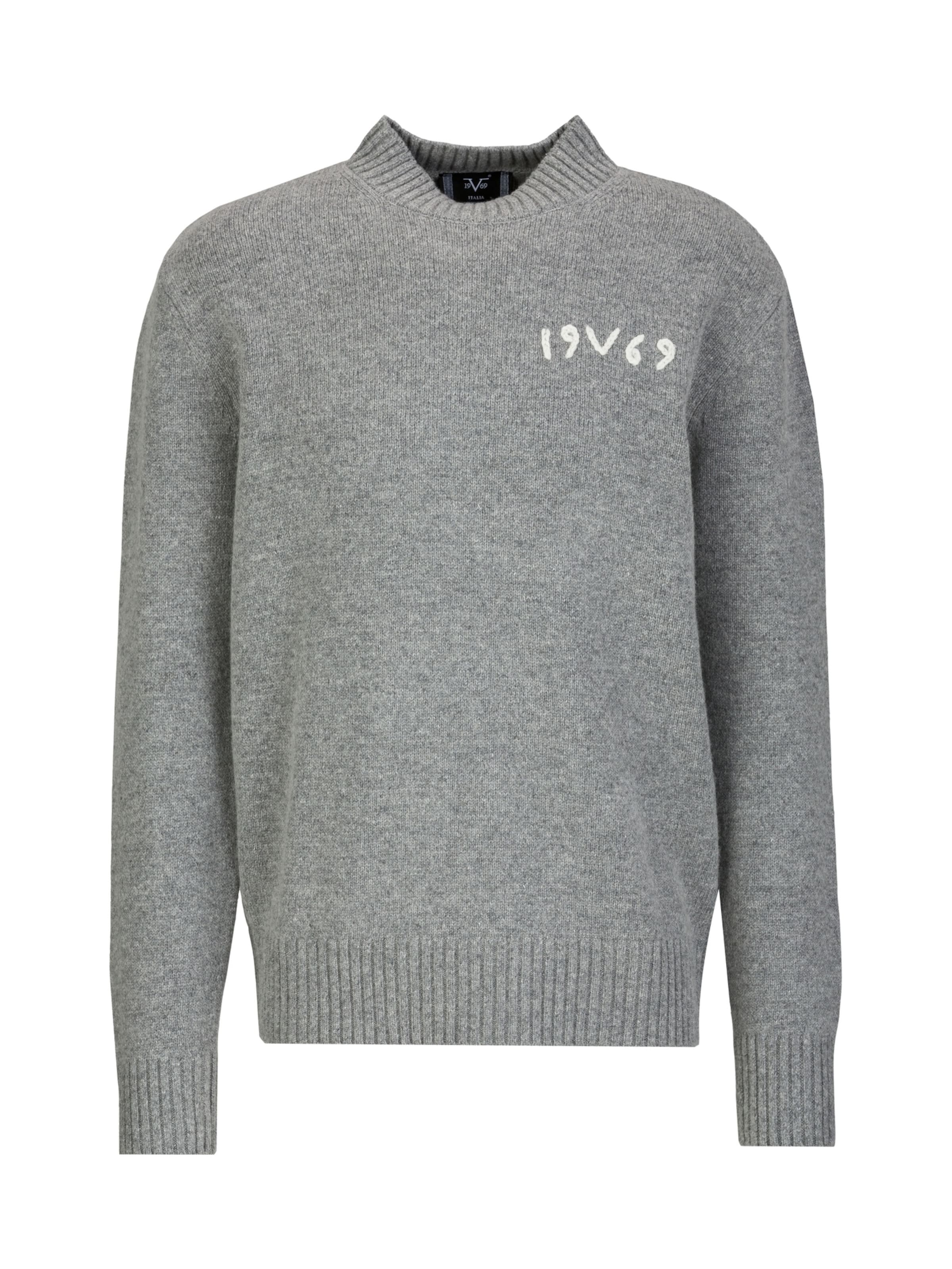 19V69 ITALIA - Pullover 'Anteo' em cinzento: frente