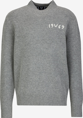 19V69 ITALIA Neulepaita 'Anteo' värissä harmaa: etupuoli