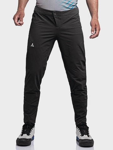Schöffel Regular Outdoor trousers in Black: front