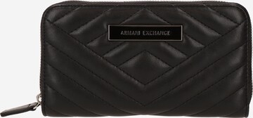 Porte-monnaies ARMANI EXCHANGE en noir : devant