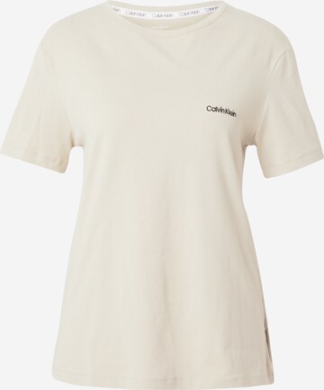 smėlio Calvin Klein Underwear Pižaminiai marškinėliai: priekis
