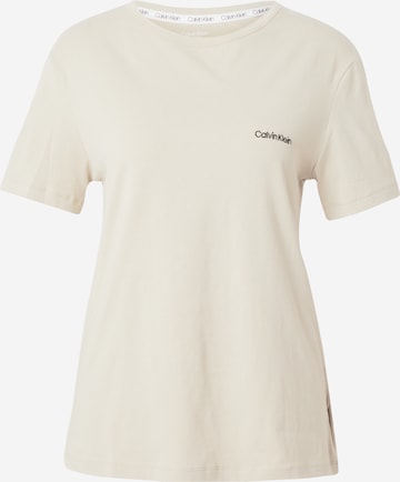 Chemise de nuit Calvin Klein Underwear en beige : devant