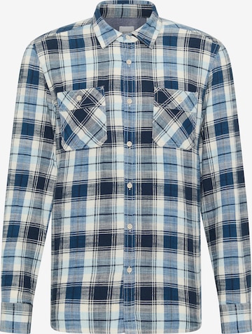 MUSTANG Button Up Shirt in Blue: front