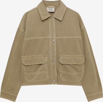 Pull&Bear Tussenjas in Beige: voorkant