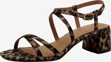 Sandales Tamaris en marron : devant