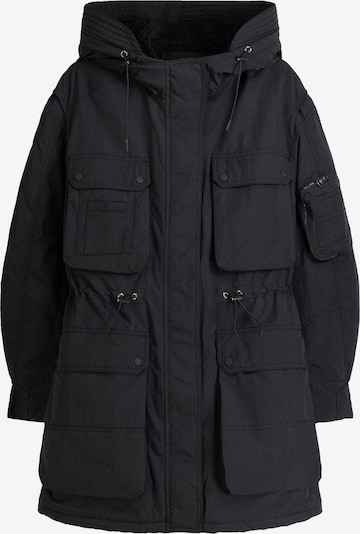 Bershka Between-seasons parka in Black, Item view