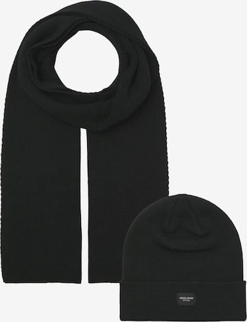 JACK & JONES Sjal 'JACDNA' i sort: forside