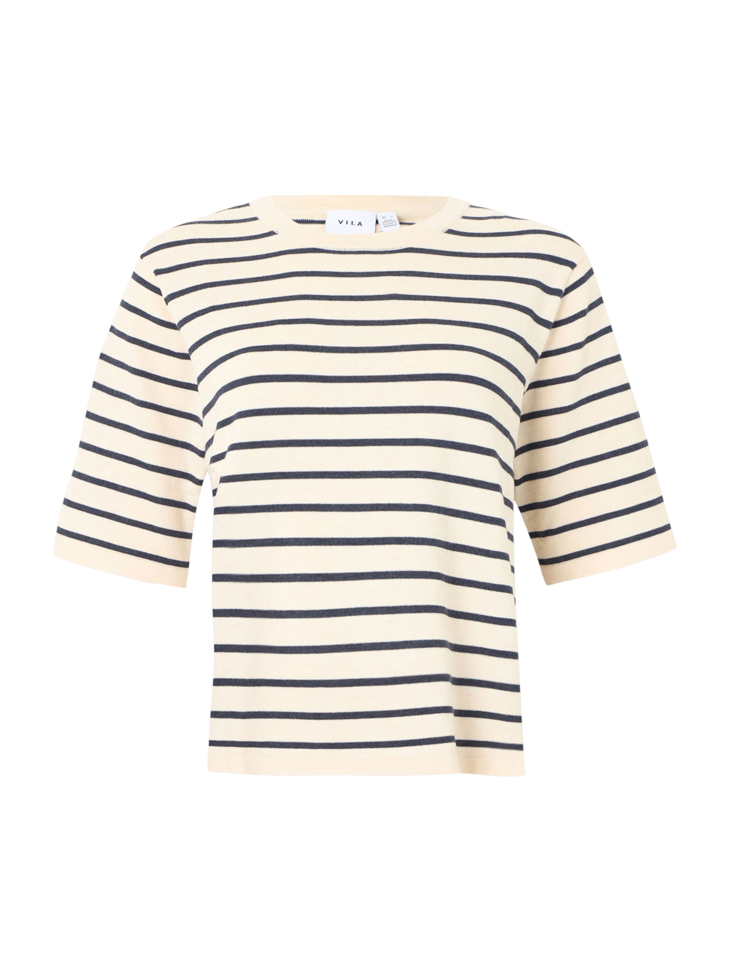 Megztinis 'VIMALU' iš VILA, spalva – kremo / tamsiai mėlyna, Prekių apžvalga