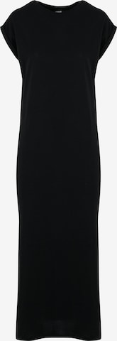 Urban ClassicsHaljina - crna boja: prednji dio