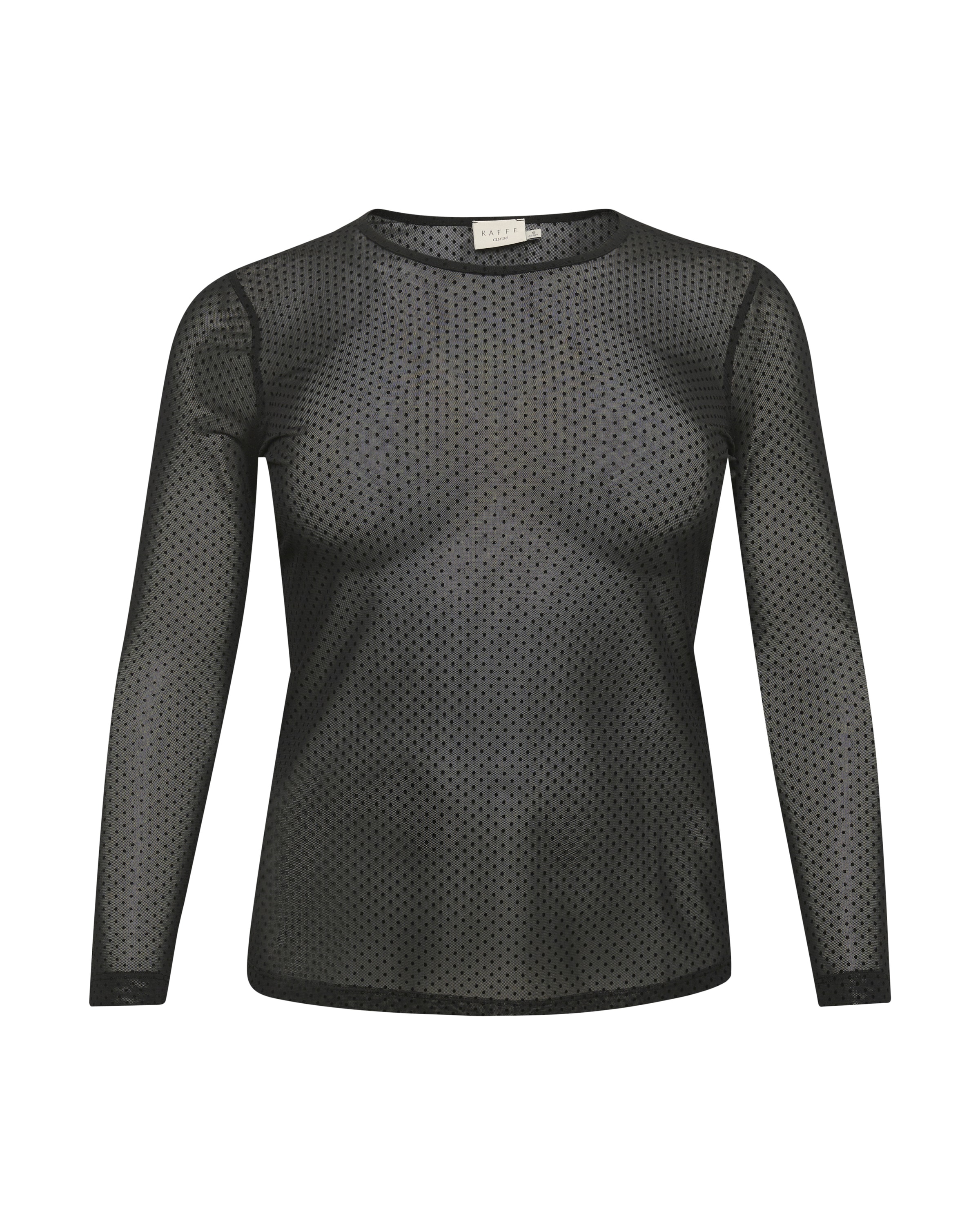 KAFFE CURVE Shirt 'Flocku' in Black: front