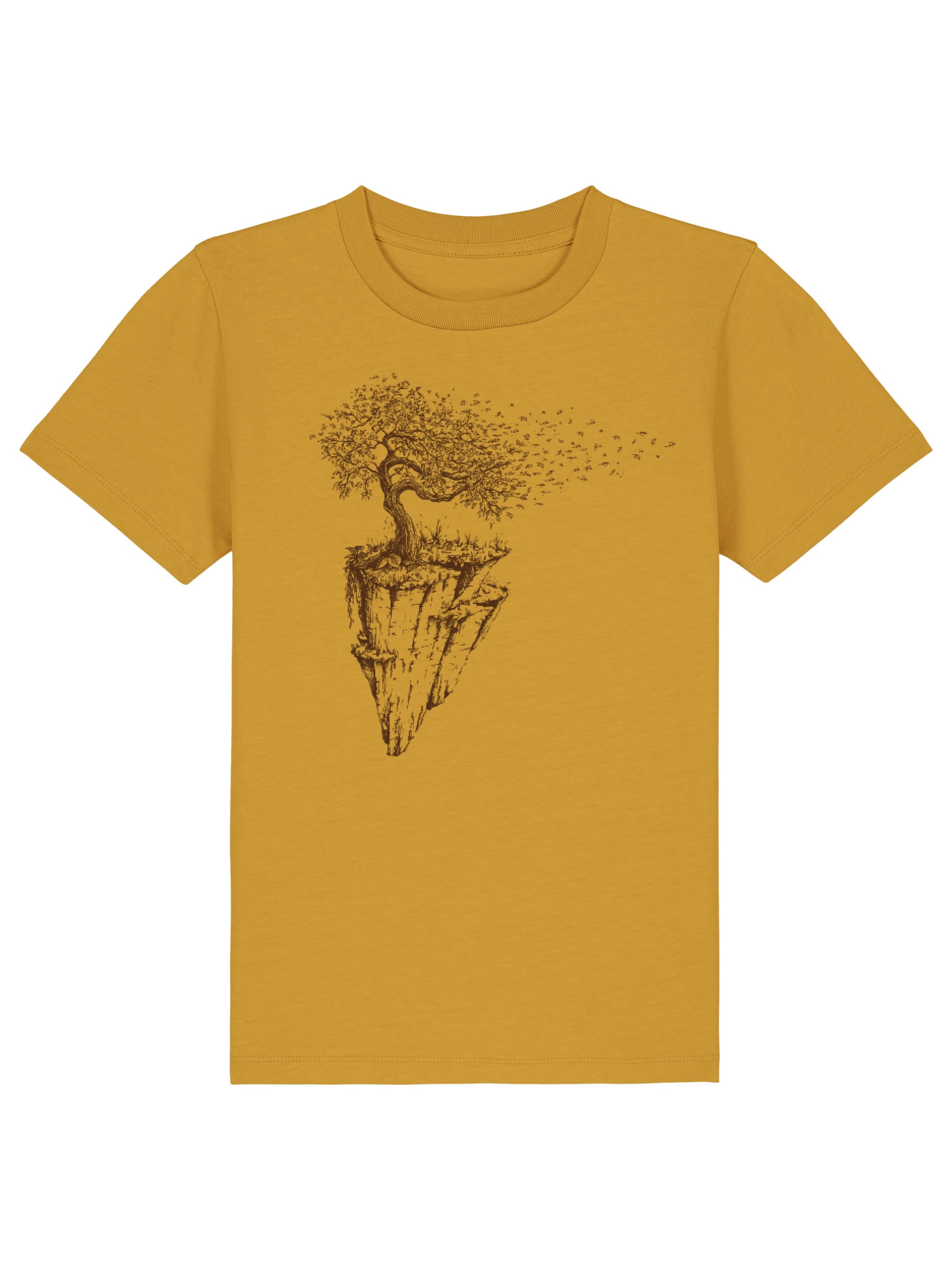 Life-Tree Shirt 'Maple Island' in Brown: front