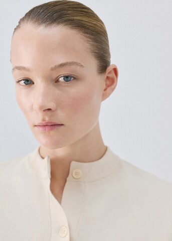 MANGO Knit Cardigan 'cesarita' in Beige