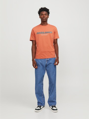 Tricou 'LAKEWOOD' de la JACK & JONES pe portocaliu