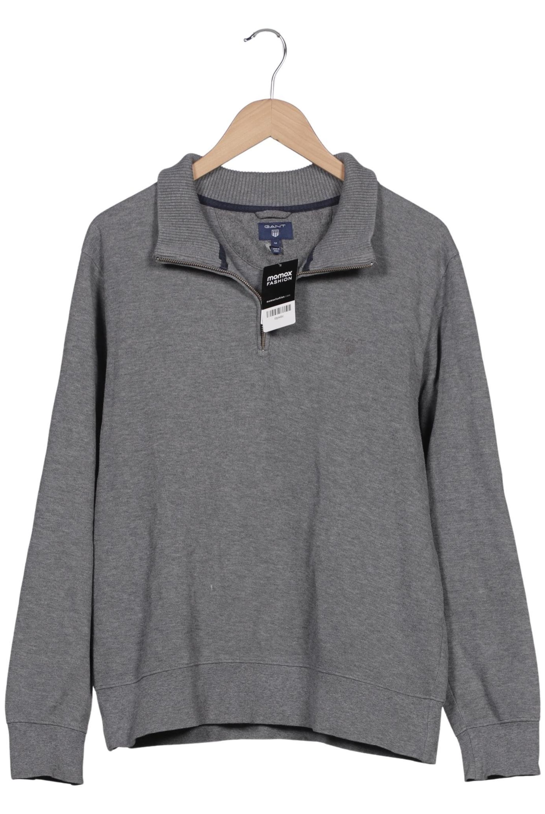 GANT Sweatshirt & Zip-Up Hoodie in M in Grey: front