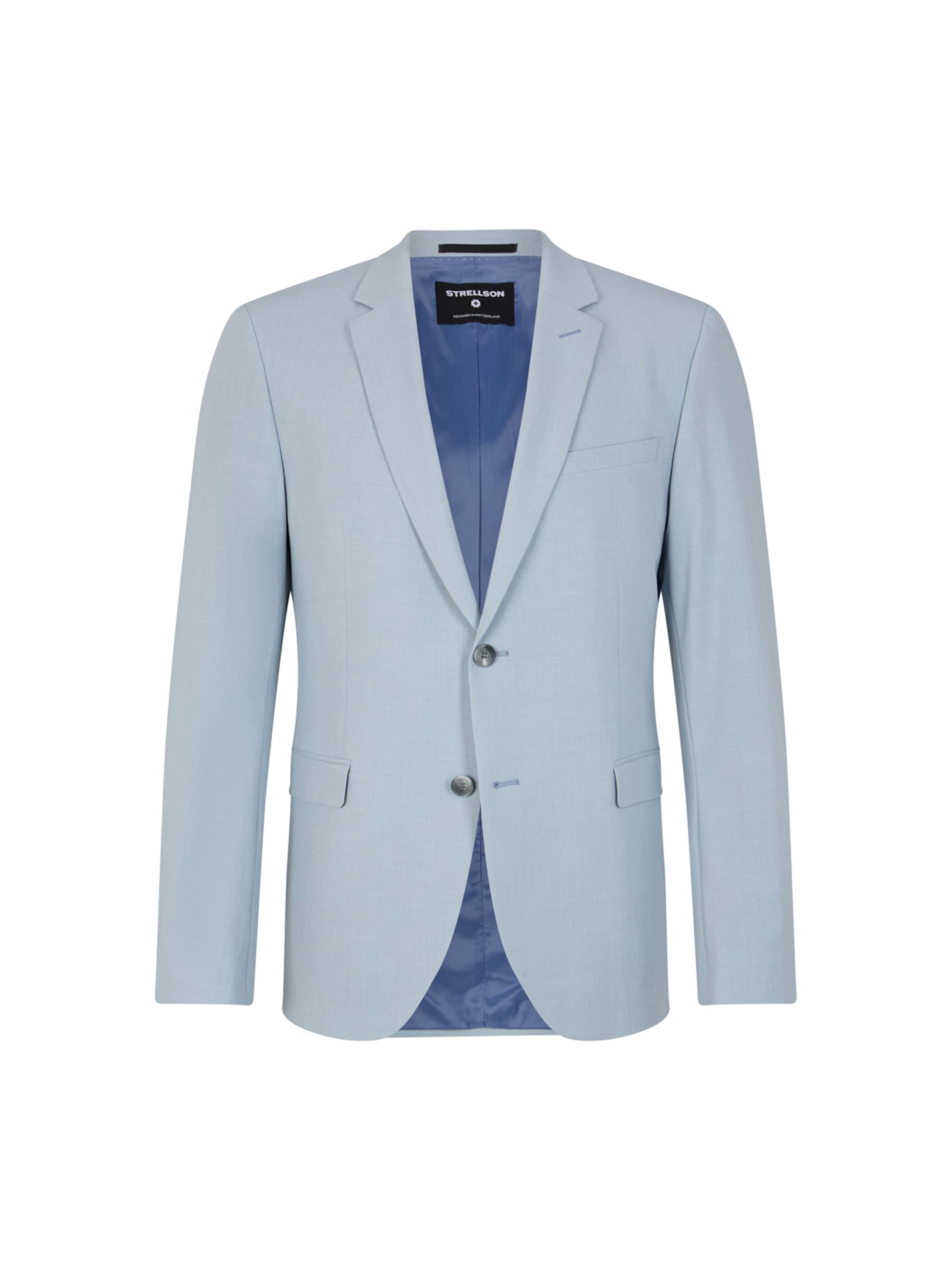 Coupe regular Veste de costume 'Adrien' STRELLSON en bleu : devant