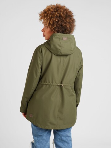 Ragwear Plus - Parka meia-estação 'MONADIS' em verde