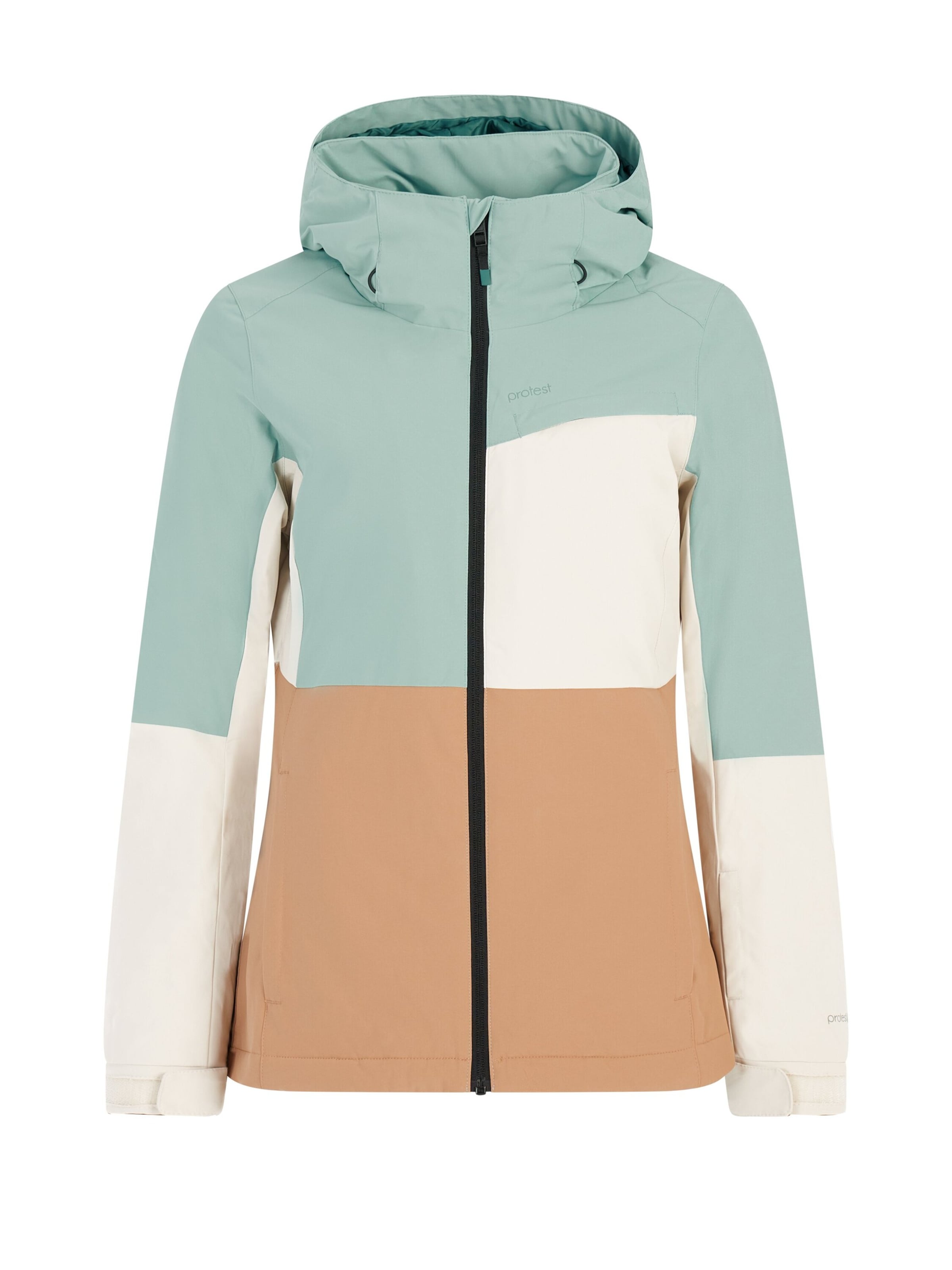 PROTEST Sportjacke 'PRTSina'‌‌‌‌‌‌‌‌‌‌ in Braun: Vorderseite