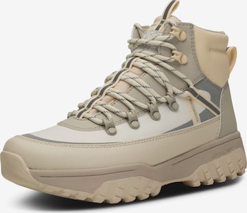 WODEN - Botas con cordones 'Tessa' en beige: frente