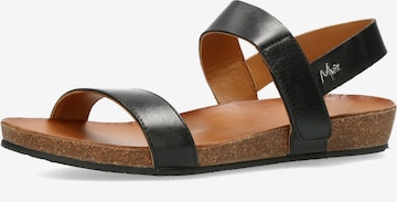 MEXX Sandals 'GROOVE' in Black: front