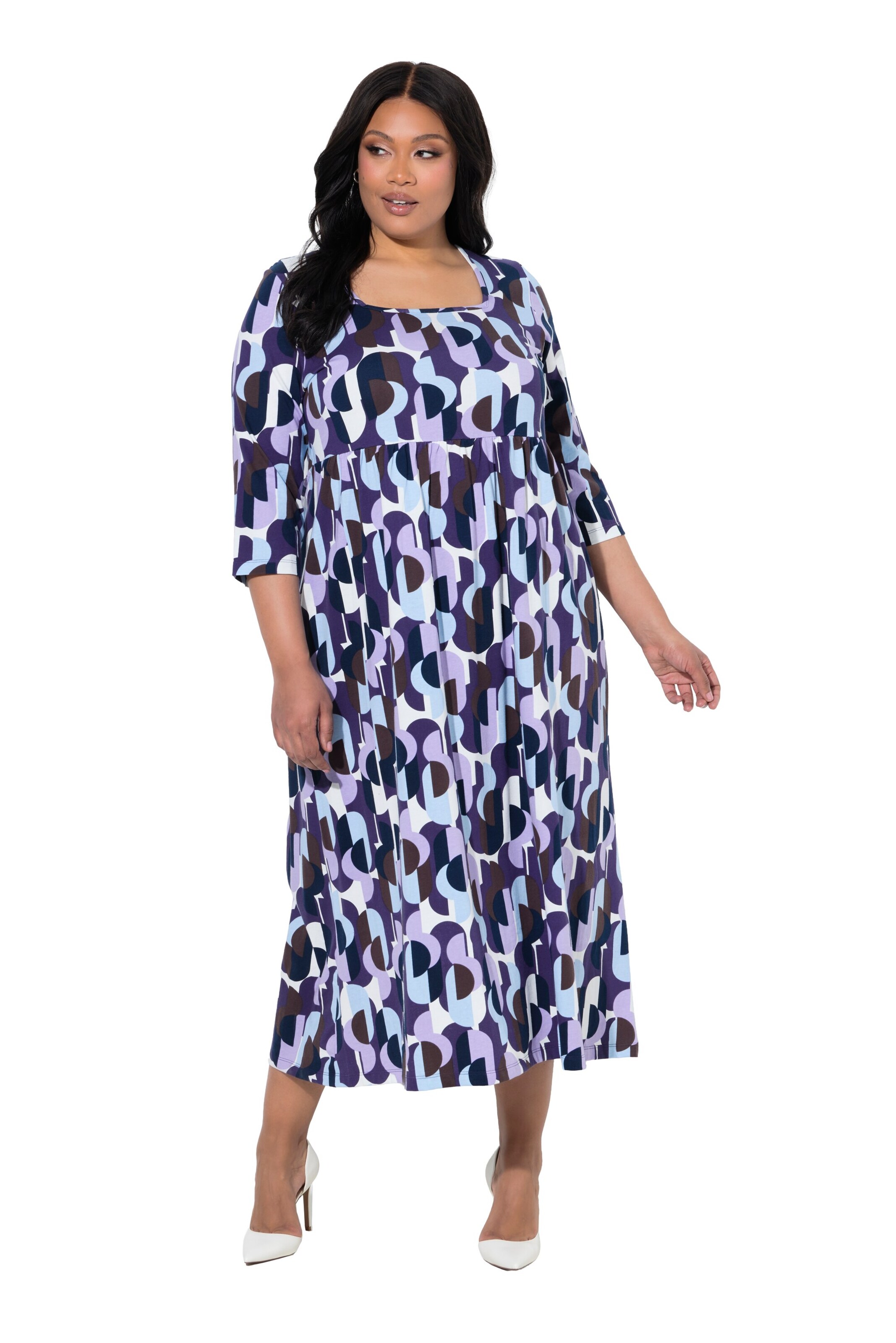 Ulla Popken Jurk in Blauw: voorkant