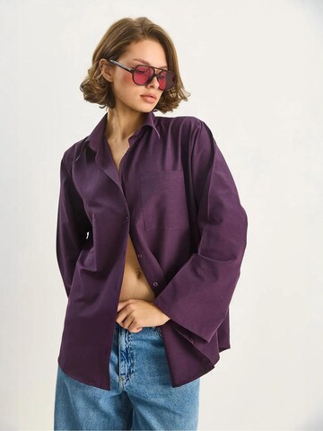 Camicia da donna di Bianco Lucci in lilla