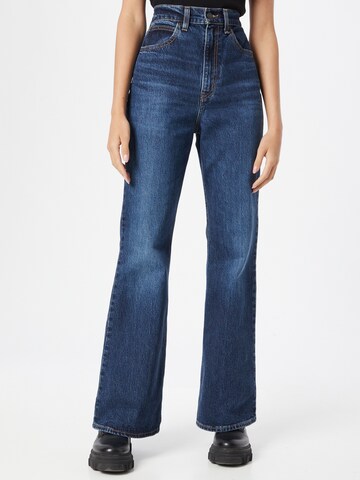 LEVI'S ® Slimfit Jeans '70s High Flare' in Blauw: voorkant