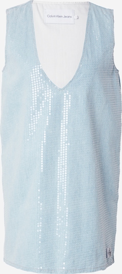 Calvin Klein Jeans Mekko värissä sininen denim / valkoinen, Tuotenäkymä