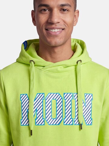 salzhaut Sweatshirt 'Heff - Moin' in Green: front