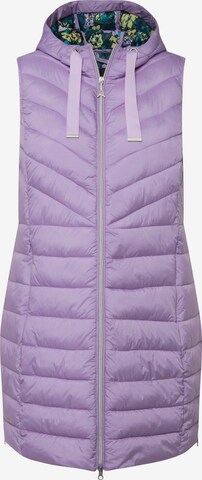 Ulla Popken Bodywarmer in Lila: voorkant