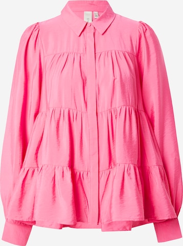 Y.A.S - Blusa 'PALA' en rosa: frente