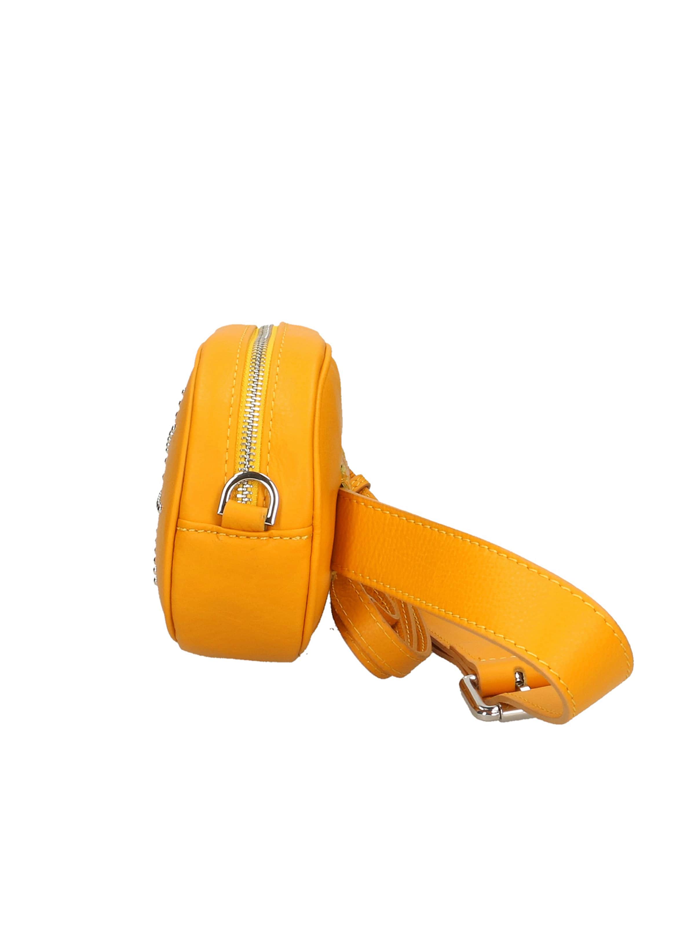 Marsupio 'Marsupio Donna Pelle Sauvage Borchie Elysa - Made in Italy' di Gave Lux in giallo