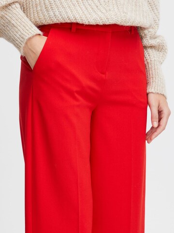 b.young Wide Leg Hose 'BYDANTA' in Rot