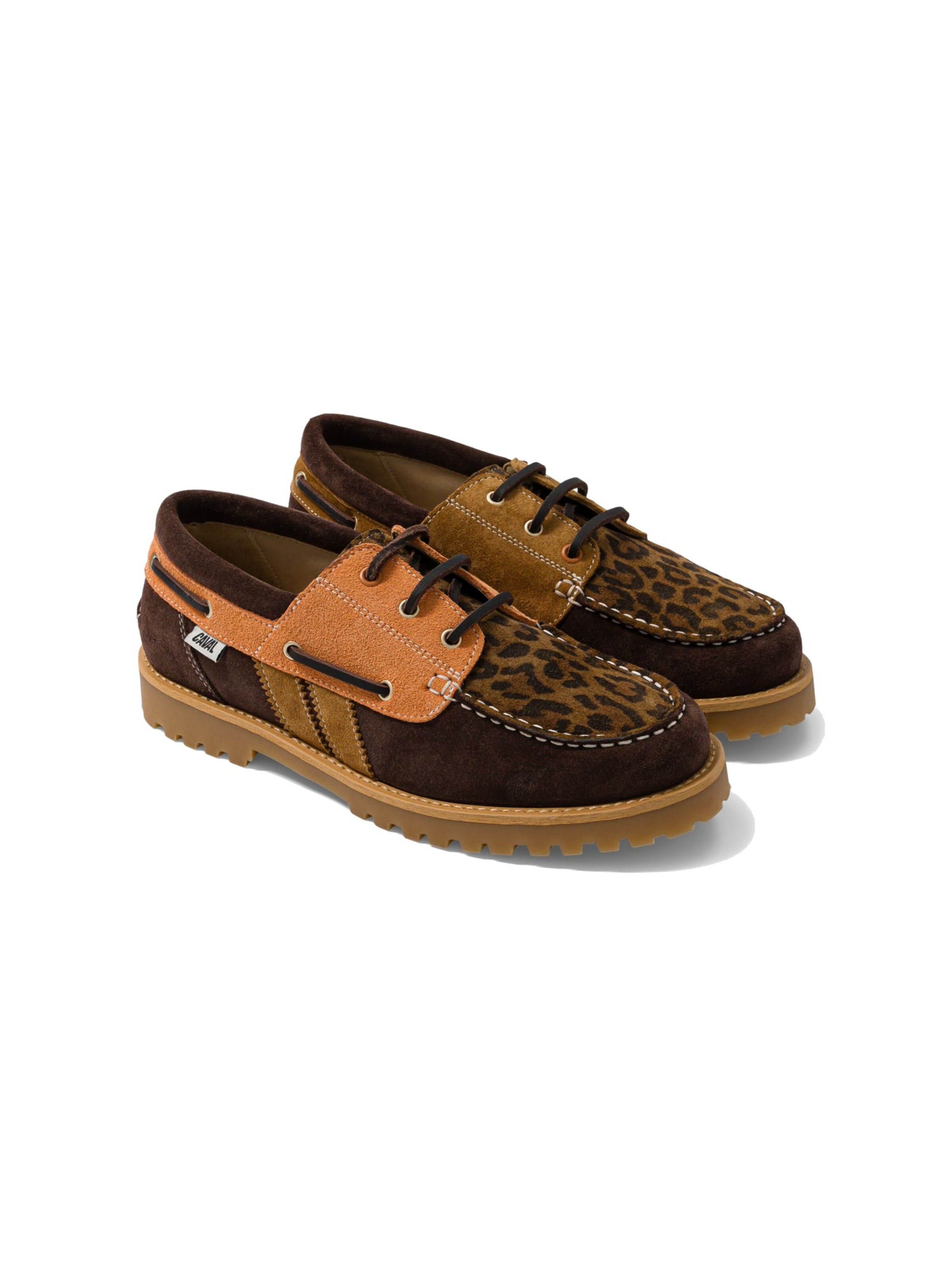 Caval Mocassins in Bruin: voorkant