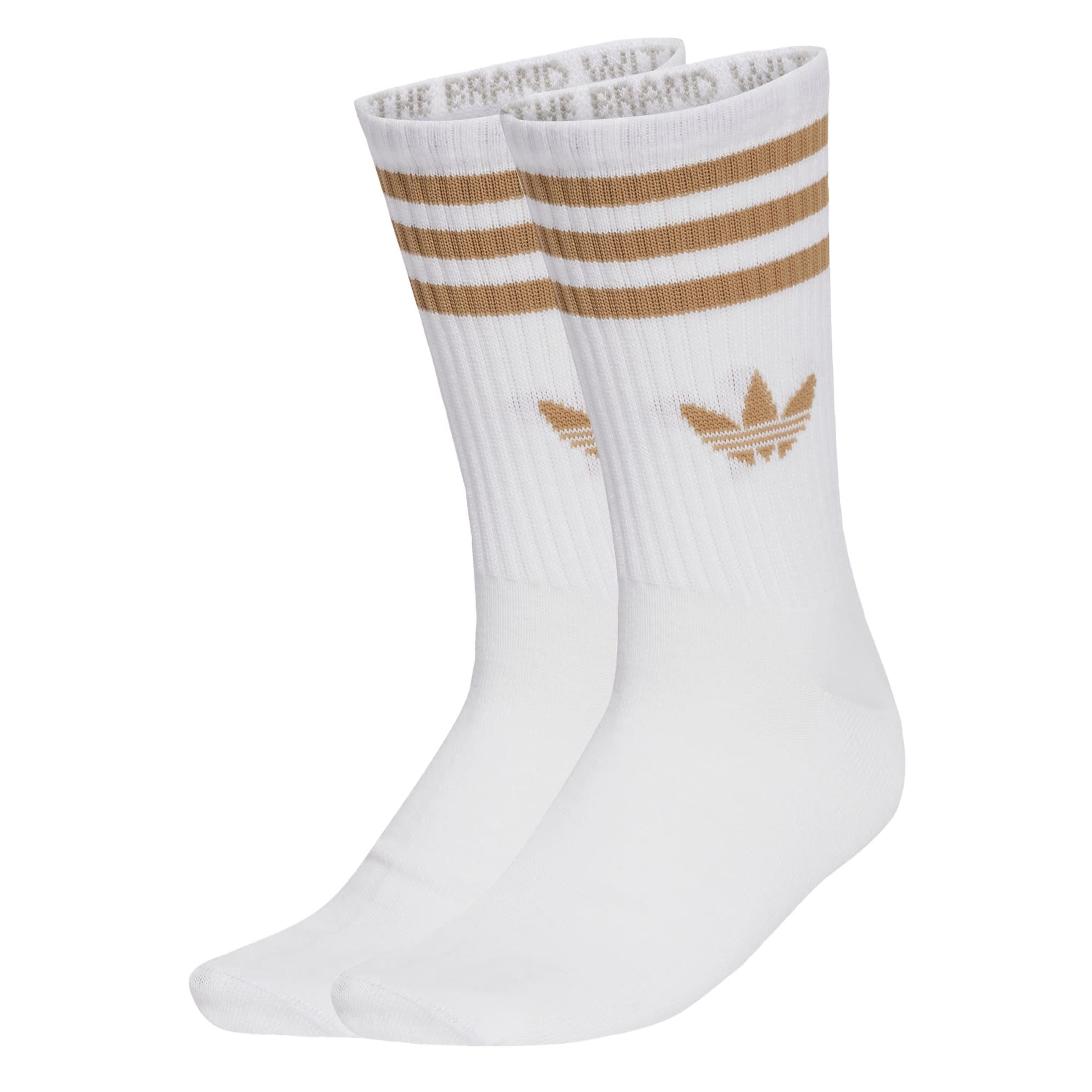 ADIDAS ORIGINALS Носки '3-Stripes Crew 3 Pairs' в Белый: спереди