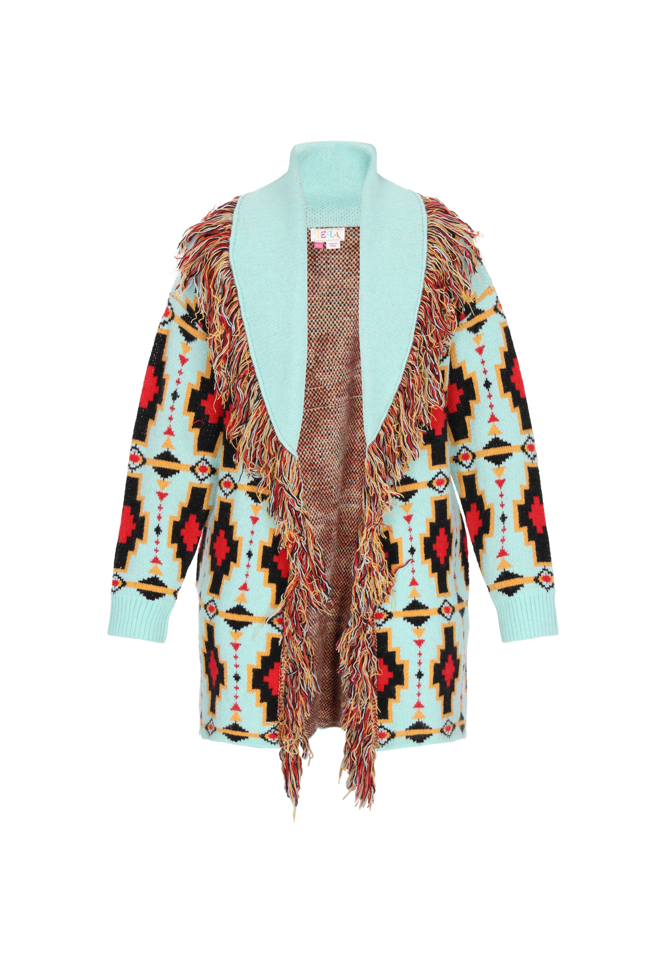 IZIA Πλεκτή ζακέτα σε μπλε: μπροστά