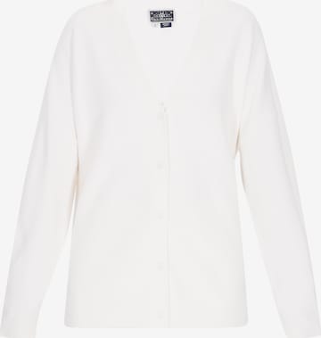 DreiMaster Maritim Strickjacke in Weiß: Vorderseite