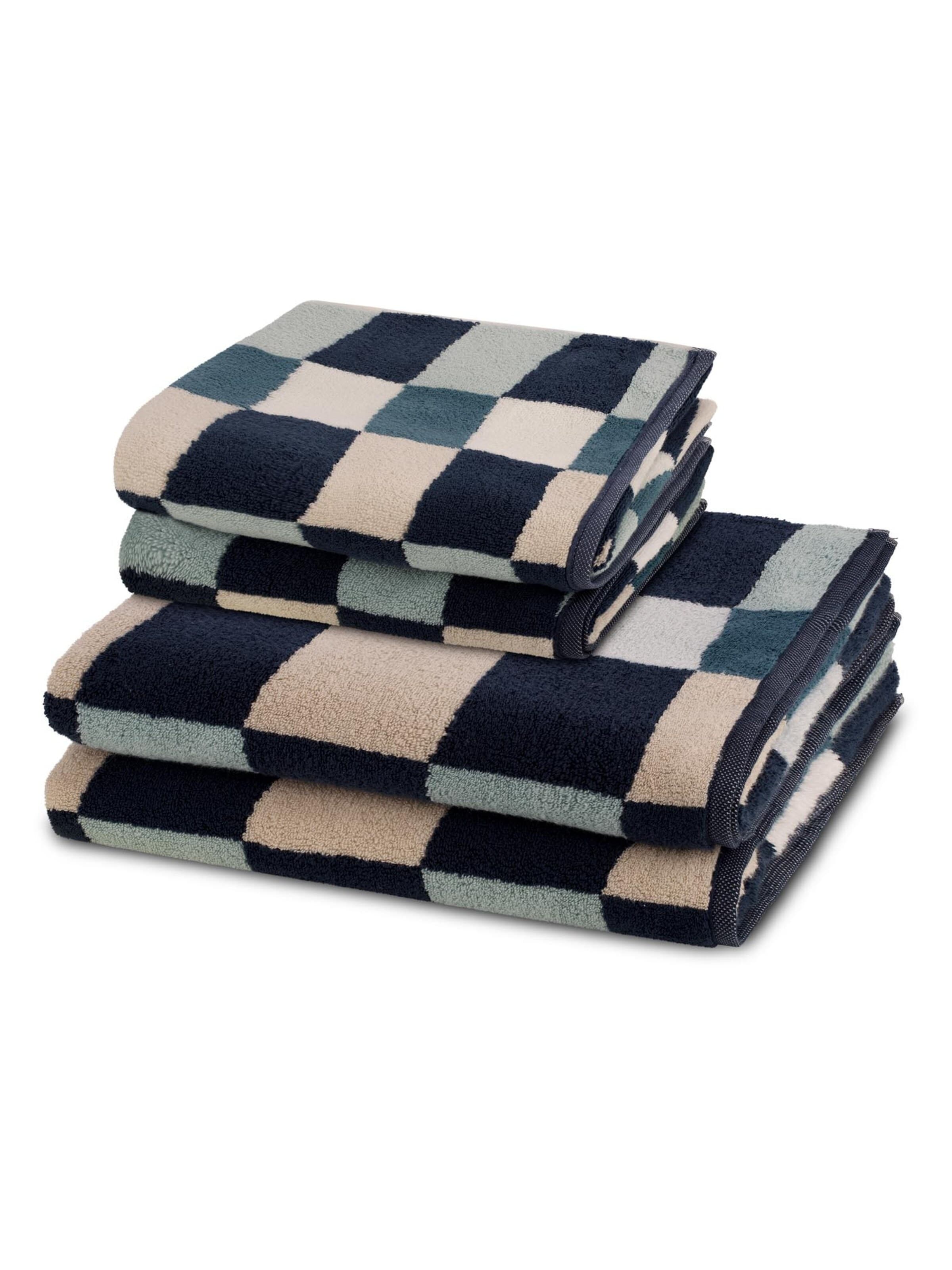 ROSS Handtuch 'Three Stars'‌‌‌‌‌ in Blau: Vorderseite