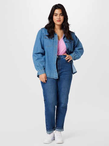 Gina Tricot Curve regular Jeans i blå