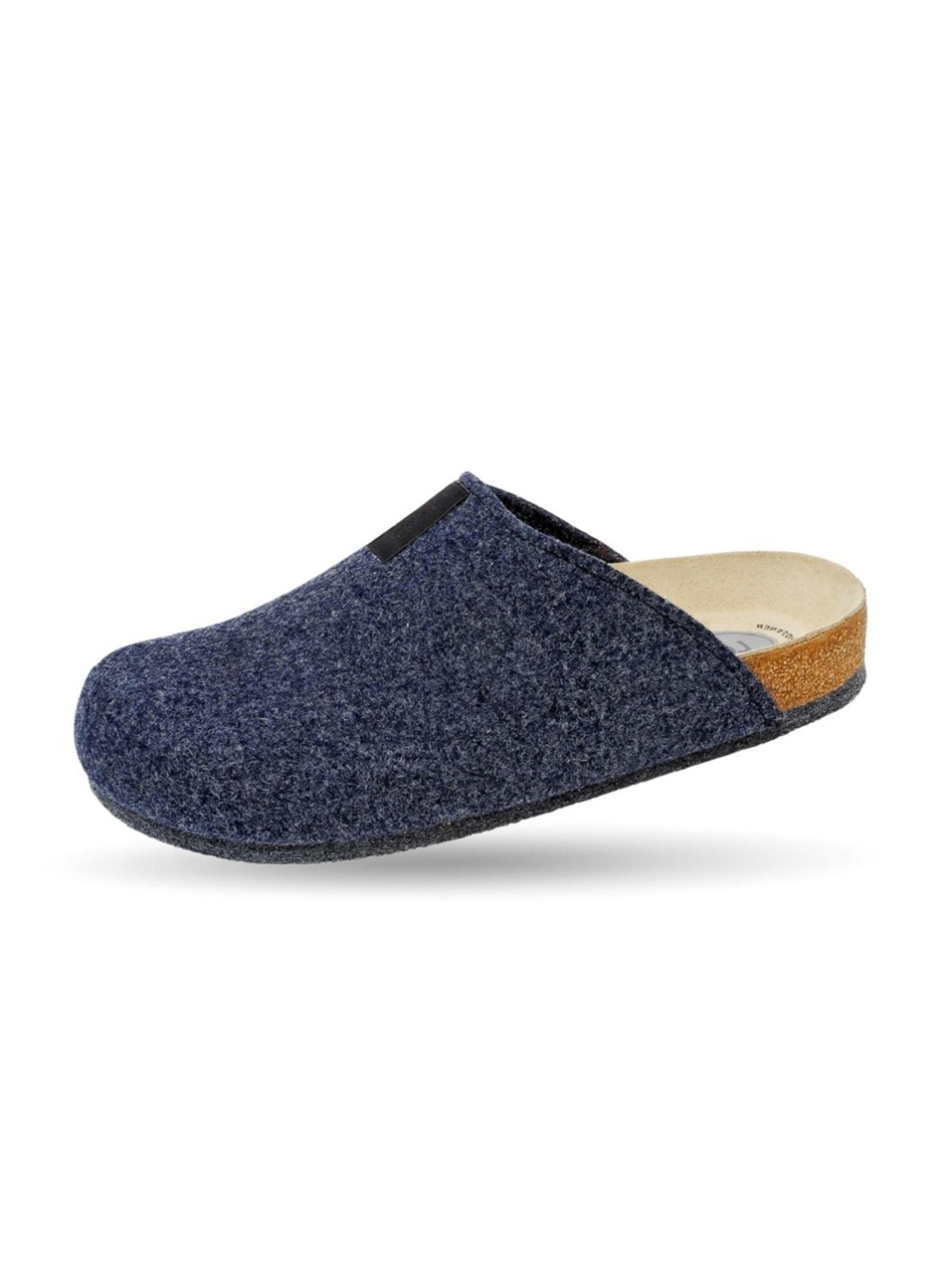 Weeger Clogs 'Hausschuh Art.48017-30' in Blue: front
