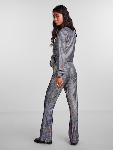 PIECES Flared Pants 'Maza' in Mixed colors