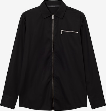 Coupe regular Chemise Karl Lagerfeld en noir : devant
