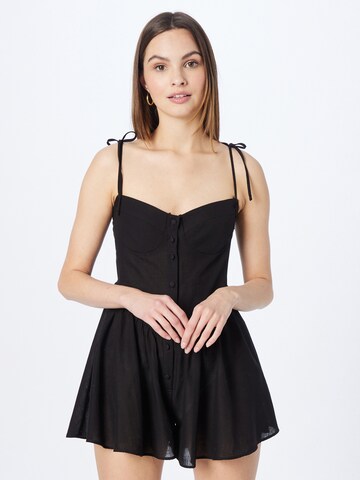 Trendyol - Jumpsuit en negro: frente